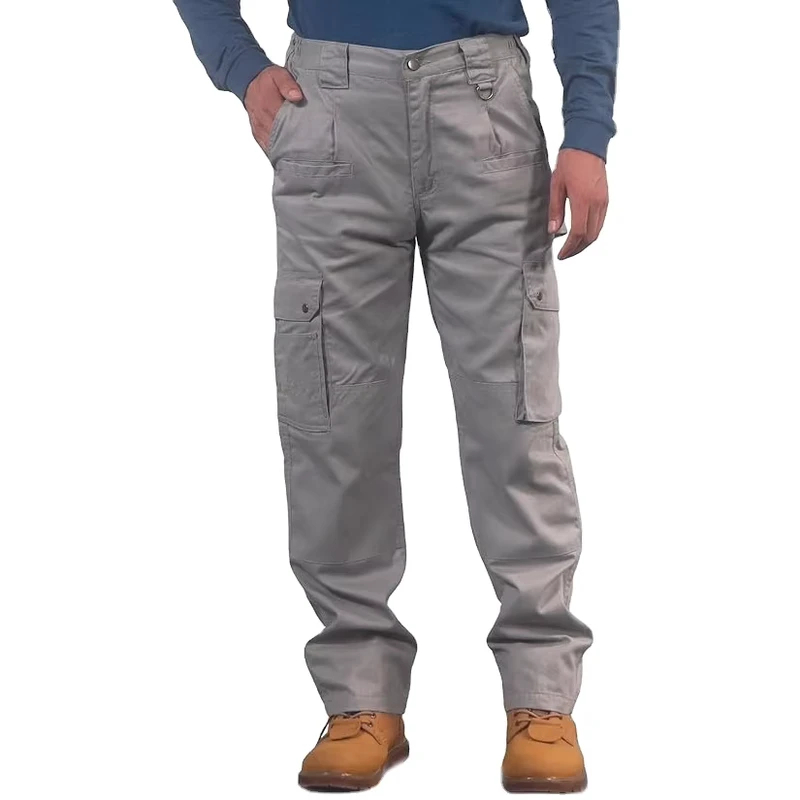OEM Men Flame Resistant Lightweight Multi Pocket FR Work Pants for Welders Fitters Ironworkers Electricians