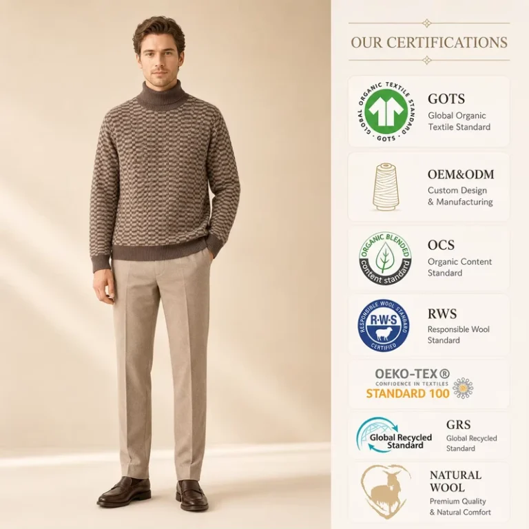 OEM-Mens-Jacquard-Cotton-Sweater-Mock-Neck-Knit-Pullover-Textured-Knit-Private-Label-Knit-Jumper-For-Men