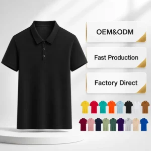 OEM Men’s Polo Shirts Custom Logo Daily Casual Classic Fit High Quality Trendy Versatile Manufacturer Factory Direct