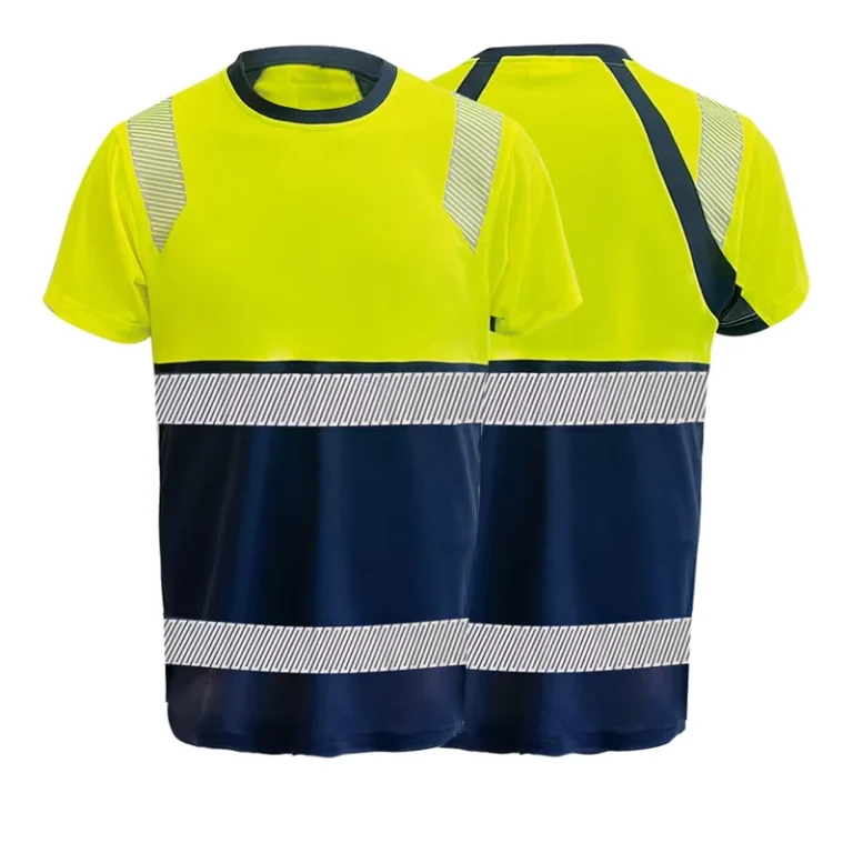 OEM-Mens-Reflective-High-Visibility-Polo-Work-Shirt-100-Polyester-Safety-Workwear