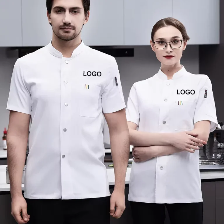 OEM-Mens-Short-Sleeve-Spandex-Chef-Coat-for-Restaurant