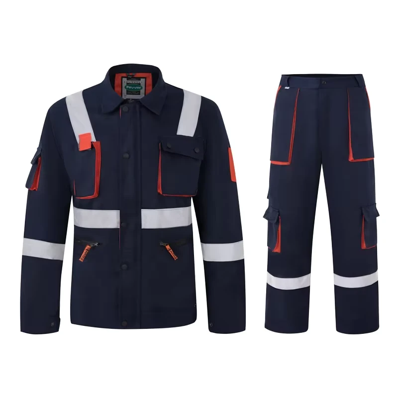 OEM Men's Workwear Uniform High Visibility Dust Proof Mechanic Industrial Mining Suit Hand Waterproof Anti Static