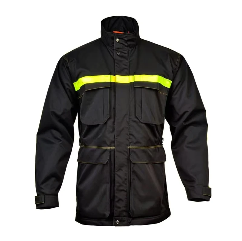 OEM NFPA2112 Flame Resistant Safety Work Outwear Classic Multi Pocket Cargo FR Welding Jacket
