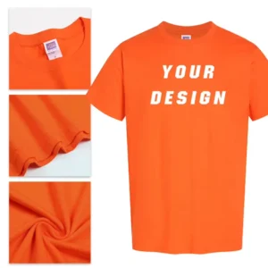OEM ODM Custom 100% Pure Cotton Knitted Men’s T shirts for Both Men Women Loose Fit Silk Screen Printed Logos