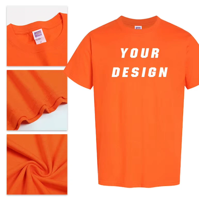 OEM ODM Custom 100% Pure Cotton Knitted Men's T shirts for Both Men Women Loose Fit Silk Screen Printed Logos