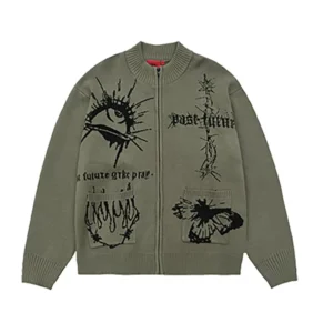 OEM ODM Custom Logo Mens Autumn Pullover Sweater Wool Blends Knitted Zipper Closure High Quality
