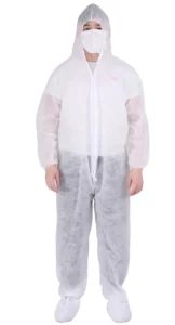 OEM ODM Customized Disposable Coverall Suit Lightweight PP SF SMS PP Non Woven Overalls for Work Wear for Cleaning Clothing