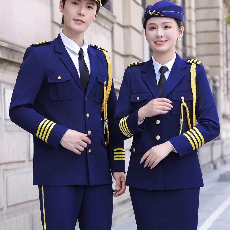 OEM ODM Pilot Security Guard Uniforms for Formal Office Business Airlines Suits