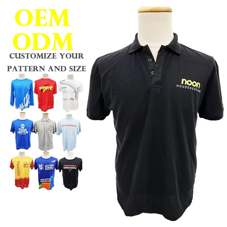 OEM-ODM-Working-Uniform-Polo-T-Shirt-Custom-Regular-Fit-Work-T-Shirt