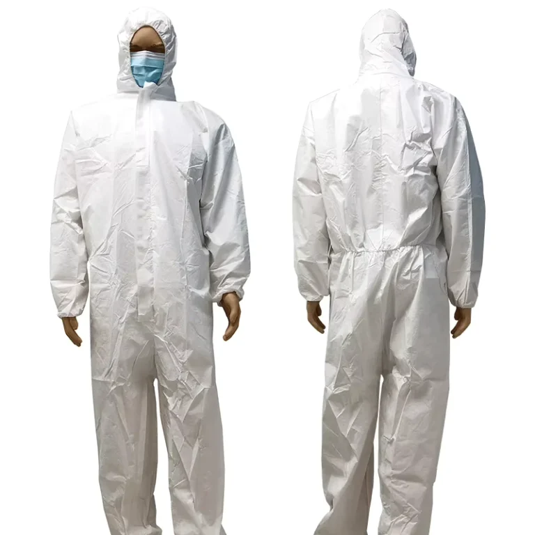 OEM-PP-PE-Microporous-Dupont-Tyvek-500-Xpert-600-White-Type-3-4-Isolation-Medical-Disposable-Protection-Coverall-Clothing