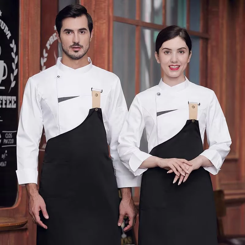 OEM Price Kitchen Clothing Two piece Set Hospitality Chef Jacket Uniform for Restaurant Kitchen