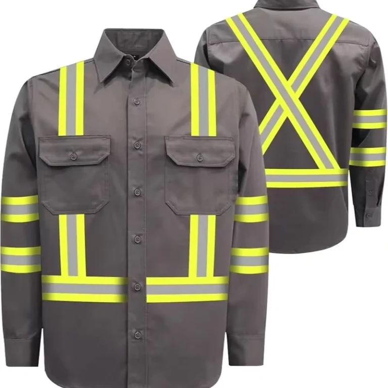 OEM-Reflective-High-Visibility-Waterproof-Safety-Work-Shirt-Polyester-Workwear-Winter-Jacket-for-Road-Construction