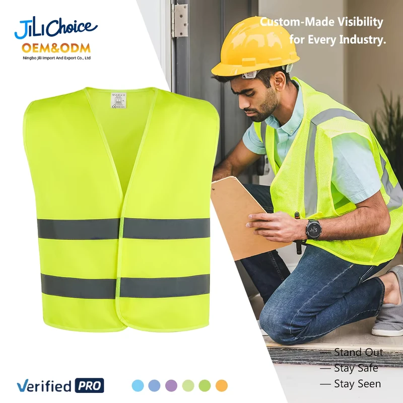 OEM Reflective Safety Vest Equipment Waterproof Raincoat Protective Vest Jacket Reflective Rain Coat Safety Clothing