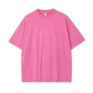 OEM Retro 100% Cotton Heavy Weight Men Oversized 280GSM T Shirt Acid Washed Vintage Custom Logo T Shirt Embroidery