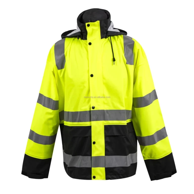 OEM-Service-Hi-Vis-Mens-Winter-Safari-Jacket-Hooded-Waterproof-Windproof-Quick-Dry-Casual-Stand-Collar-for-Outdoor-Training