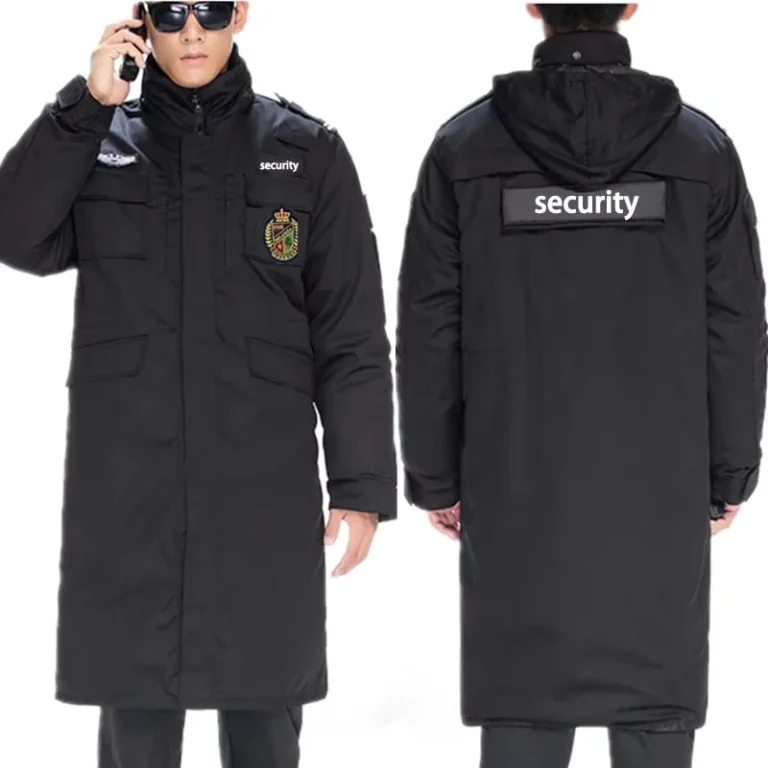 OEM-Service-Safety-Winter-Guard-Coats-Security-Work-Wear-White-Guard-Uniform