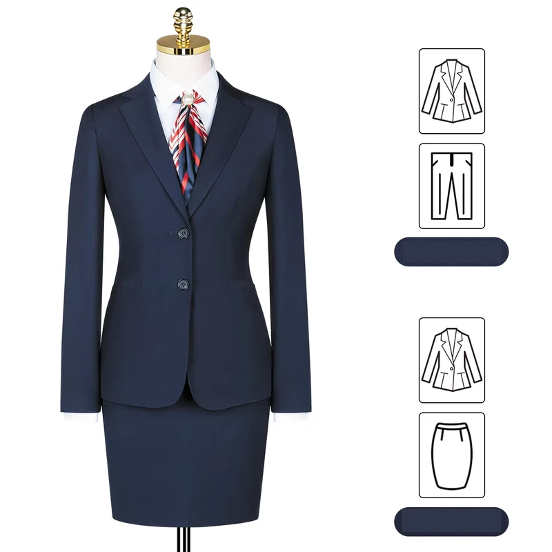OEM Slim Fit Blazer for Women Ladies Office Suits Suit Fashion Clothing Pants Custom Customized