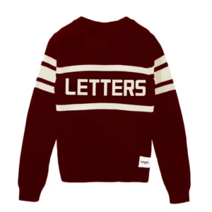 OEM Teenager Woolen Knitwear Sweater Men Letter Pattern Custom Vintage Stripes Letterman Sweaters