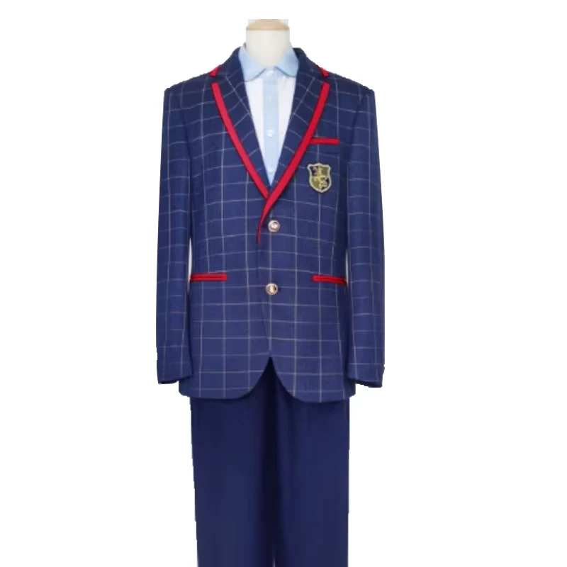 OEM Unisex School Uniforms for Primary, Middle, High School and University Students with Blazer, Pants and Skirt, Polyester/Rayon