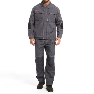 OEM Western Style Multi Pocket Relaxed Fit Jacket Cargo Pants Sets Reinforced Cordura Construction Work Suit