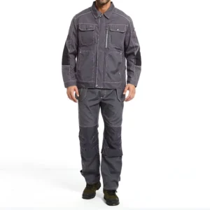 OEM Western Style Multi Pocket Relaxed Fit Jacket Cargo Pants Sets Reinforced Cordura Construction Work Suit