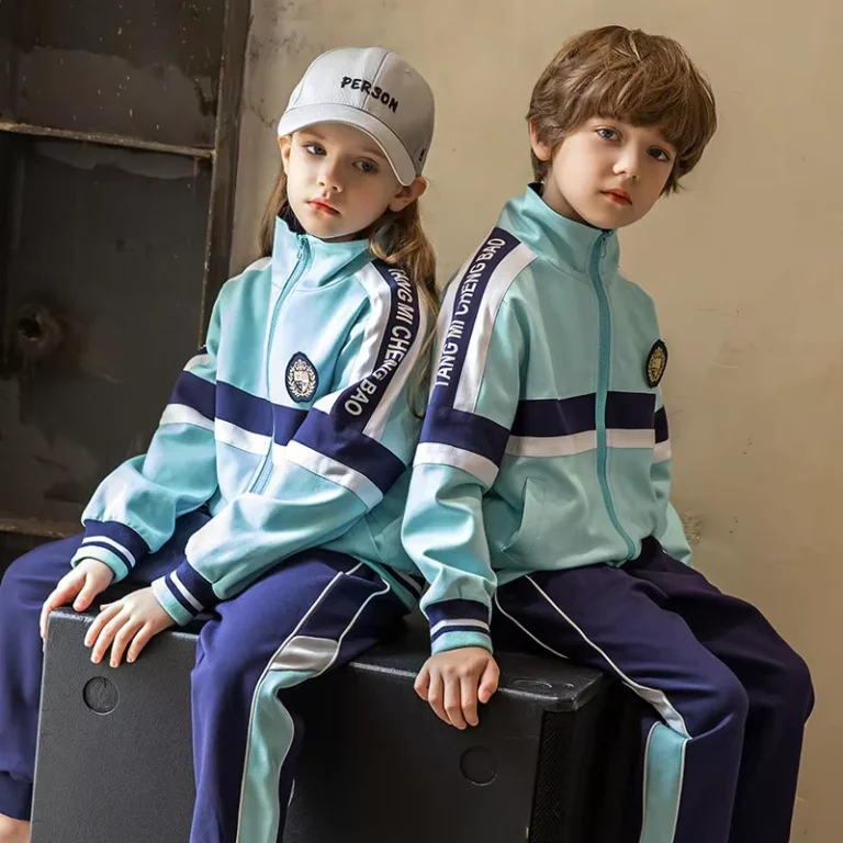 OEM-and-ODM-Custom-Designs-and-Autumns-New-Two-piece-Set-School-Uniform-Class-Uniform-Primary-School-Students