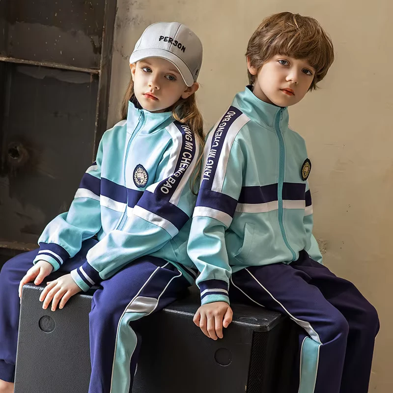 OEM and ODM Custom Designs and Autumn's New Two piece Set School Uniform Class Uniform Primary School Students