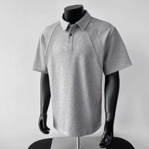 OEM and ODM Men’s Embroidered Knitted Print T-shirt with Fringe Design Casual Style Spandex/Polyester Material
