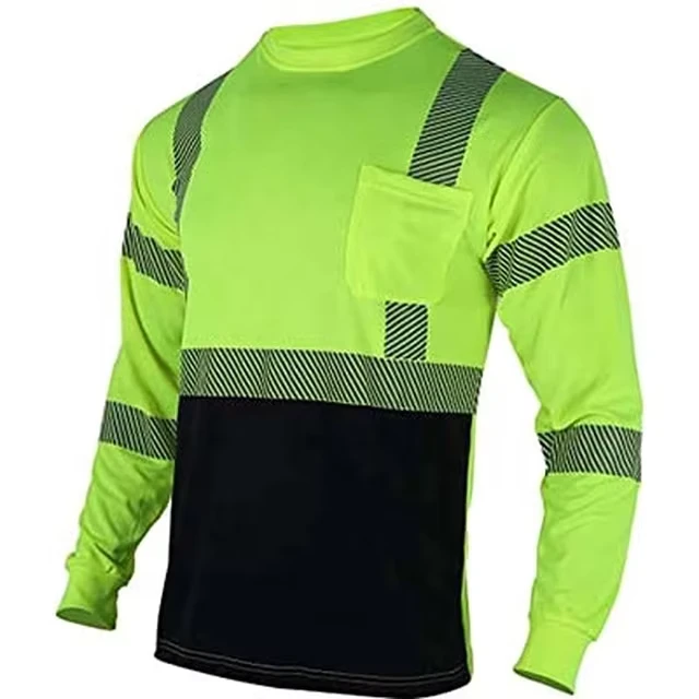 OSHA-Type-R-High-Visibility-Sunscreen-Work-Wear-Class-3-Uniform-Long-Sleeve-Hi-Vis-Safety-Shirts