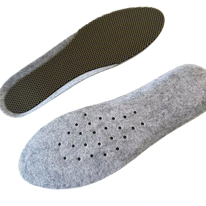 Odor-Control Gel EVA PU Shoe Insoles Mesh Design Moisture-Wicking Sports Running Unisex