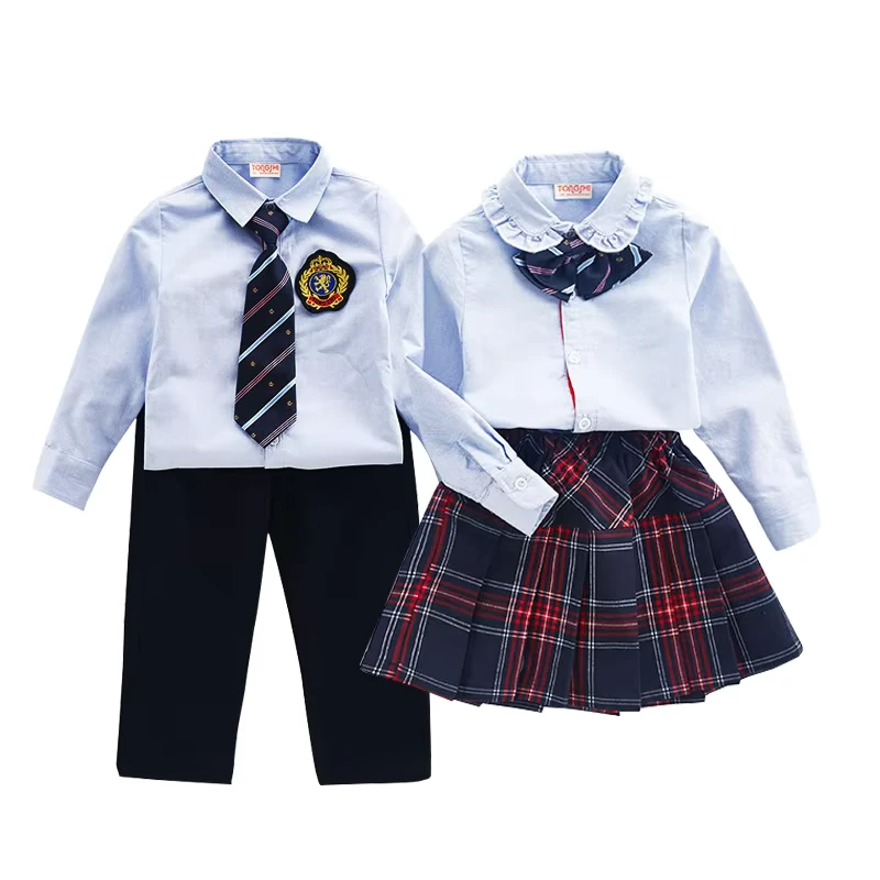 Oem Custom School Uniforms Primary International Uniforms for Girls Boys