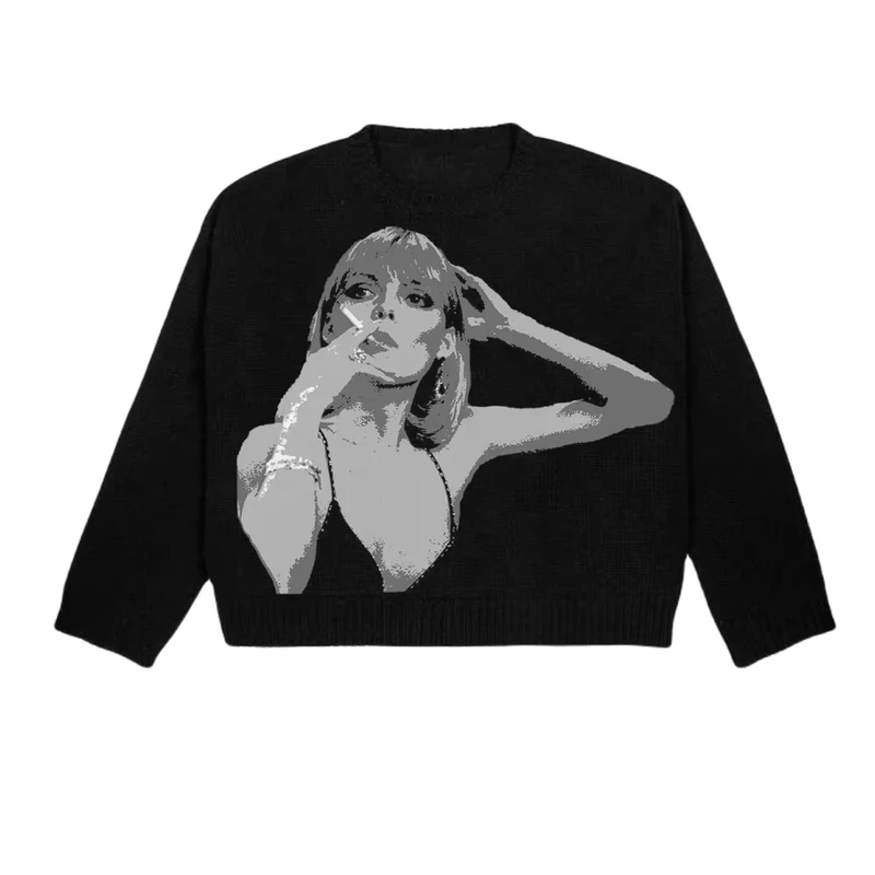 Oem Sweater Manufacturer Women's Elegant Pullover Sweater Autumn Winter Loose Crewneck Knitted Outerwear