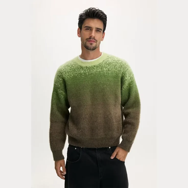 Ombre-Design-Long-Sleeve-Knit-Sweater-Ibbed-Cuffs-and-Hem-Crew-Shape-Neckline-Mens-Sweater