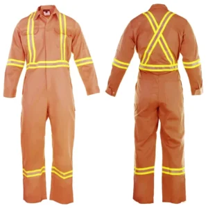 Orange FR Coverall Fire Retardant for Workers Safety Workwear Uniform