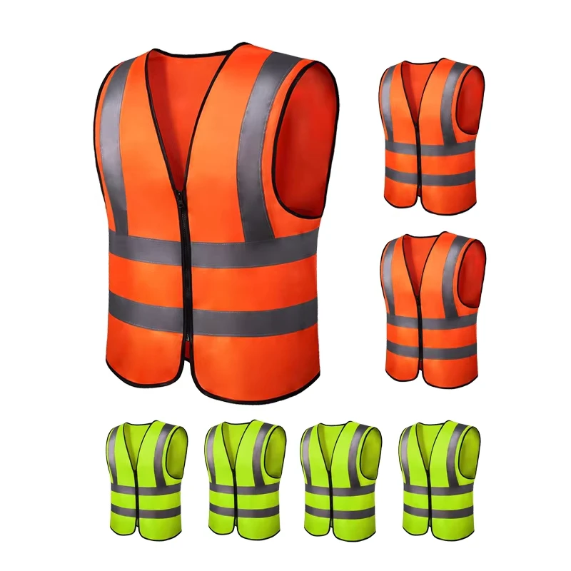 Orange Safety Jacket High Vis Vest