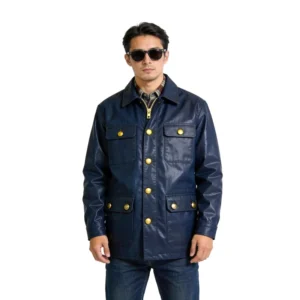 Original OEM Manufacturer Custom Oversized Baggy Work Wear Coach Long Sleeve Cotton Waxed Canvas Jacket Men