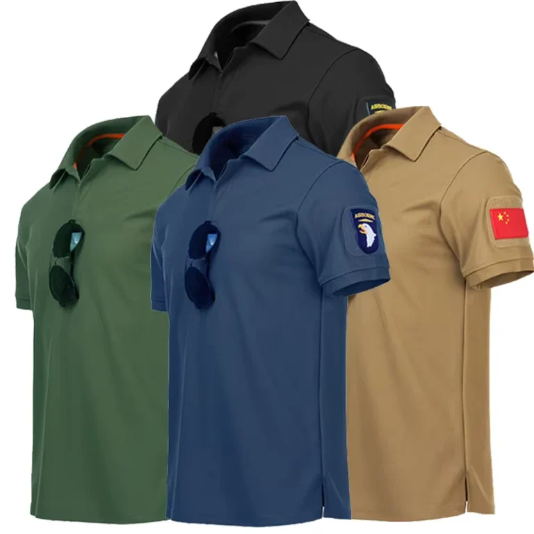 Outdoor-Button-up-Us-Green-Camouflage-Desert-Camo-Tactic-Short-Sleeve-Mens-Tactical-Combat-Polo-Shirts
