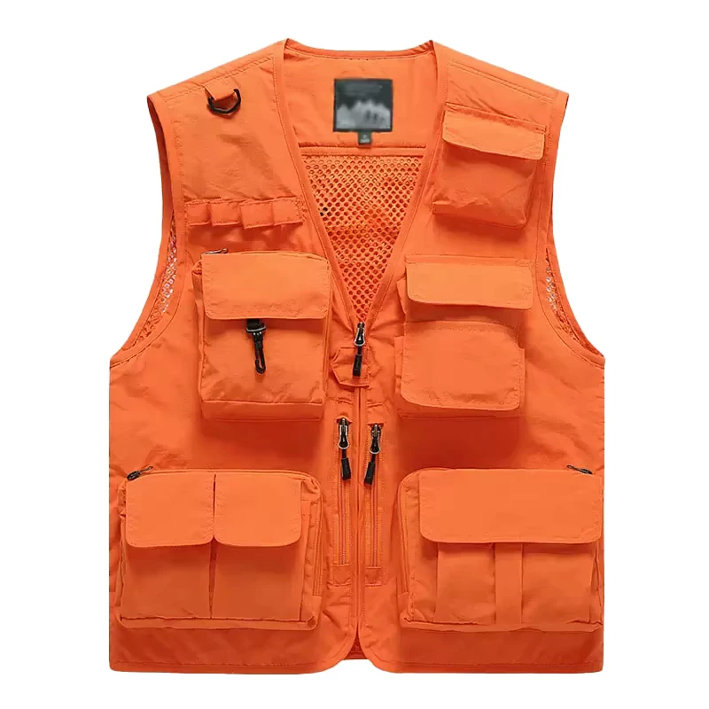 Outdoor Customization Factory Work Clothes Workwear Traffic Mining Coal Construction Industrial Multi Pocket Worker Vest