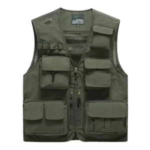 Outdoor Heavy Duty Customized Logo Multi-Pocket Construction Industrial Worker Coverall Workwear Vest