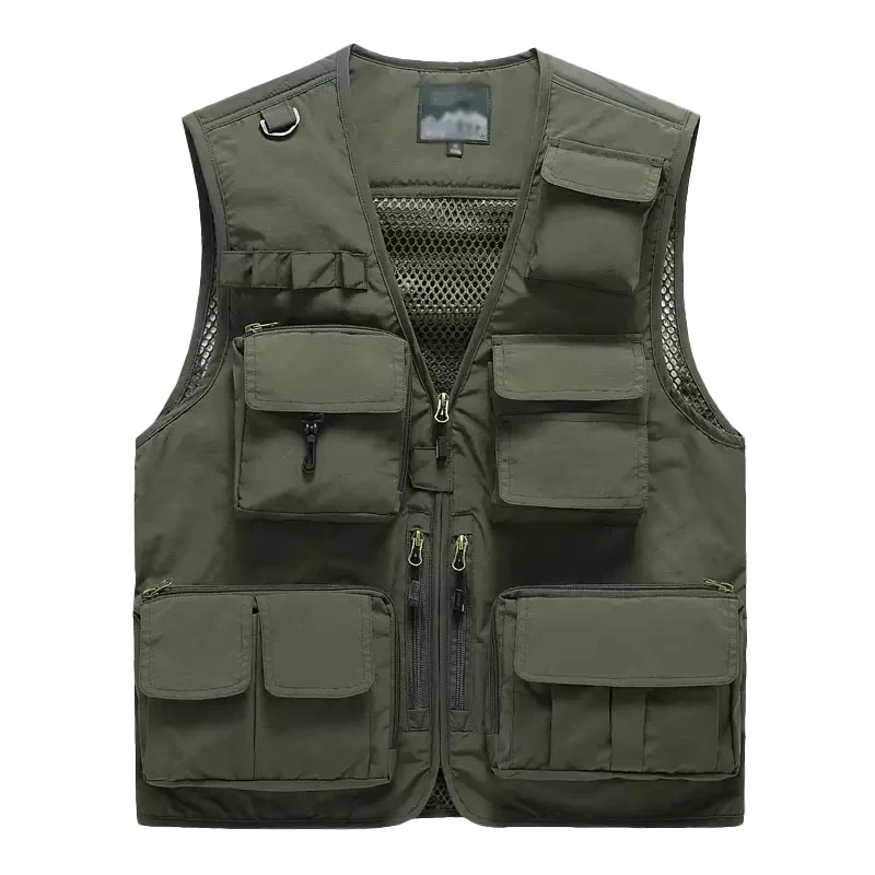 Outdoor Heavy Duty Customized Logo Multi-Pocket Construction Industrial Worker Coverall Workwear Vest