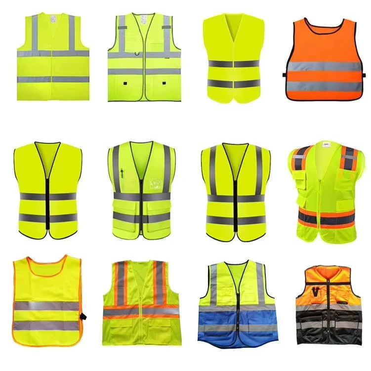 Outdoor Hi Vis Men's Custom Work Vest Simple Style Adult Sleeveless Durable Functional Yellow Range Safety Officer Vest for Men