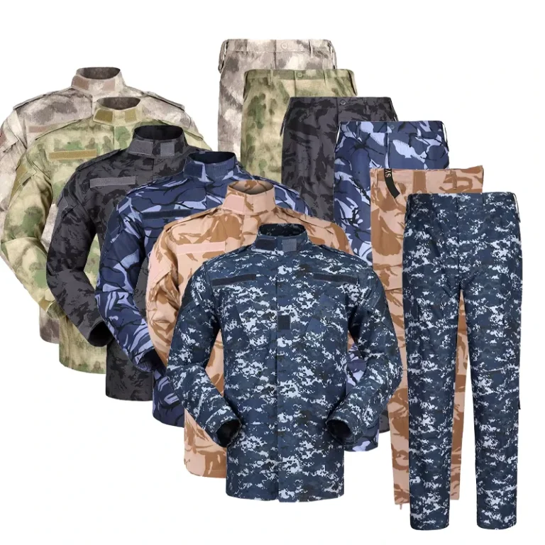 Outdoor-Hunting-Ripstop-Tactical-Uniform-Green-Security-Guard-ACU-Camouflage-Uniform