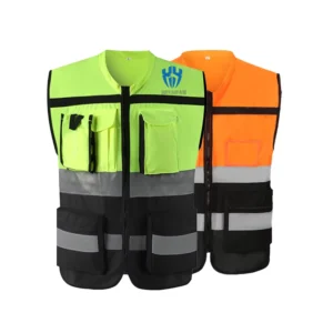 Outdoor Night Safety Vest Durable High Brightness Reflective Vest Security Uniform High Visibility Vest Custom Logo
