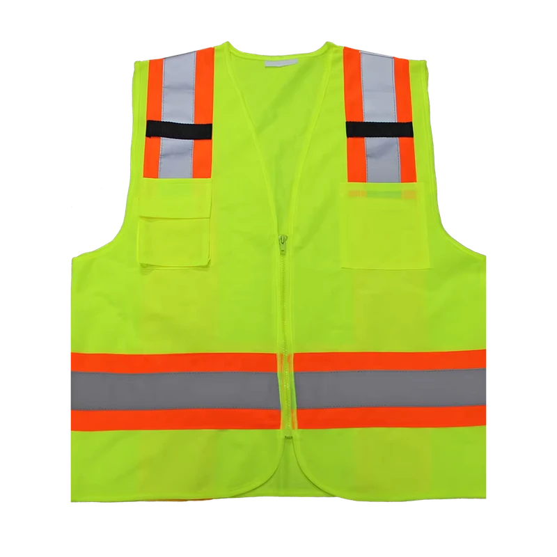 Outdoor Safety Vest High Visibility ANSI Class 2 Waterproof Reflective Lightweight Apparel