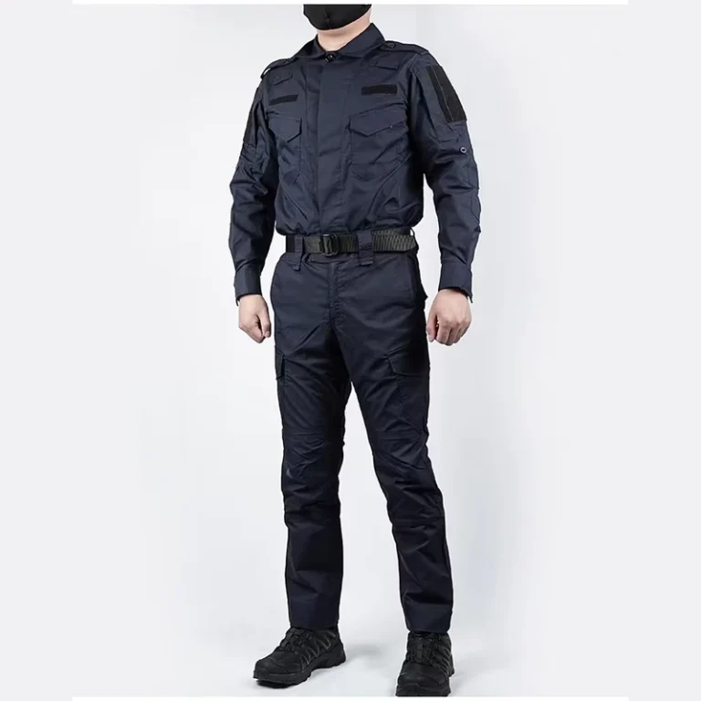Outdoor-Training-Worker-Suit-Black-Dark-Blue-Tactical-Guard-Long-Sleeve-Security-Uniform-Cotton-Polyester-Custom-Logo-Unisex