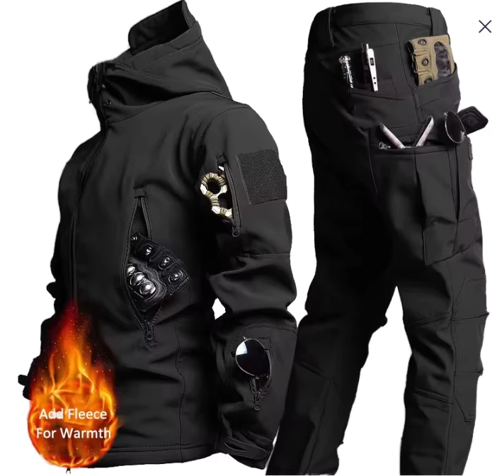 Outdoor-Waterproof-Warm-Polyester-Work-Clothes-Training-Uniform-Hunting-Outfit-Digital-Printing-High-quality