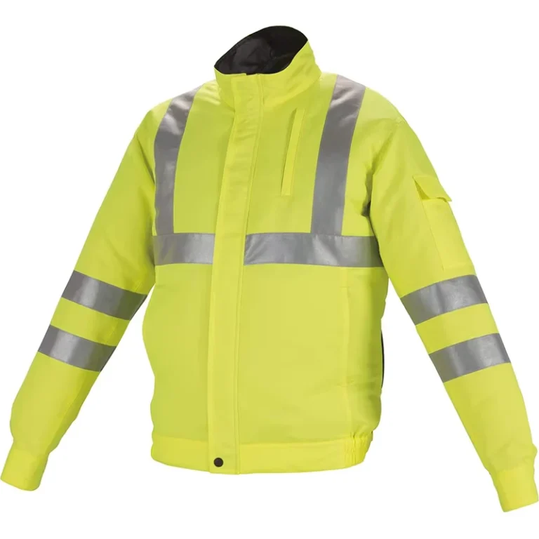 Outdoor-Workwear-Rechargeable-Fan-Cooling-Jacket-Hi-Vis-Reflective-with-Cooling-Fan