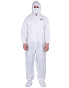 Overalls Disposable Microporous Coverall Type 5/6 Disposable Coverall with Hood Ppe Suit Safety Clothing