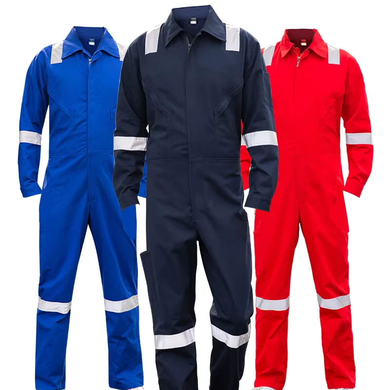Overalls for Men Workwear Hi Vis Work Coverall Construction Clothes Men Reflective Strips Work Uniforms