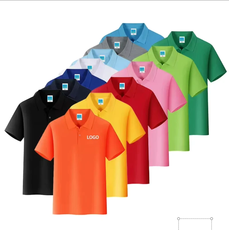 Oversize Polo Shirts Cotton Men's Short Sleeve Polo t Shirts for Custom Uniform